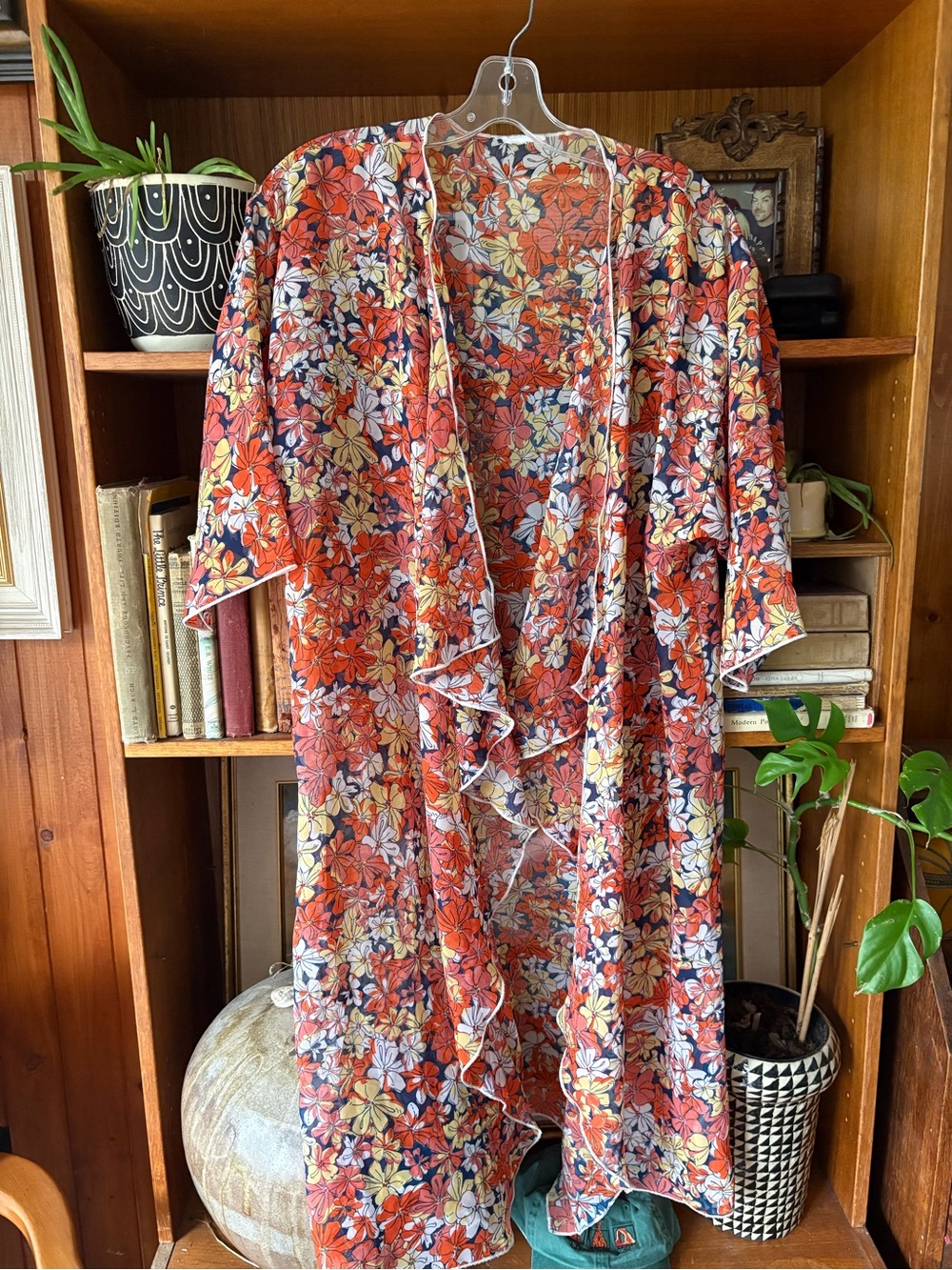 Retro 70s Style Cover Up/Sheer OS